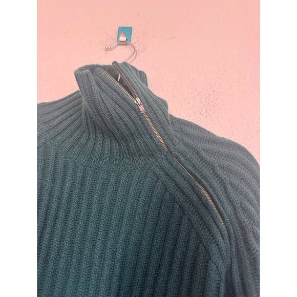 NakedCashmere ARYANA CASHMERE TURTLENECK SWEATER Cypress Large - Picture 8 of 9